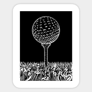 THE ART OF GOLF .1 Sticker